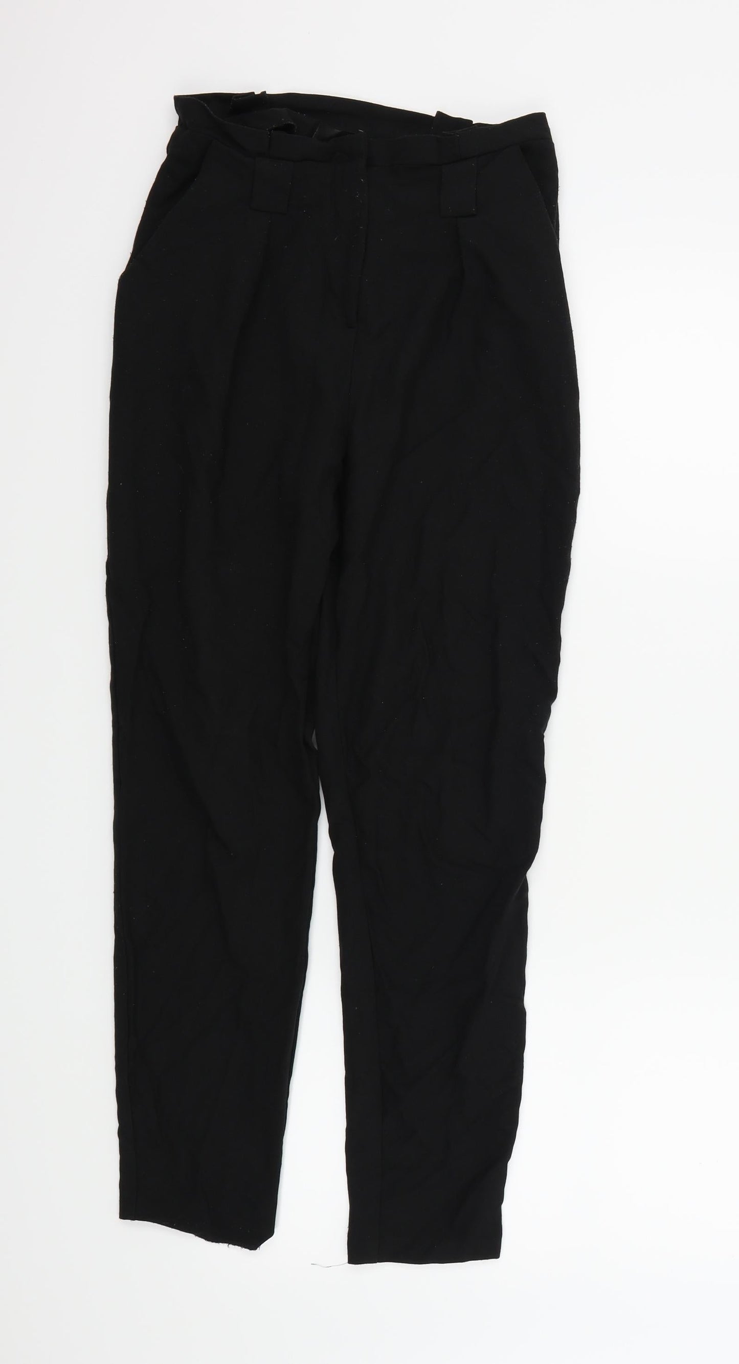 Womens UK Size 8 Missguided Regular Fit  Black Trousers