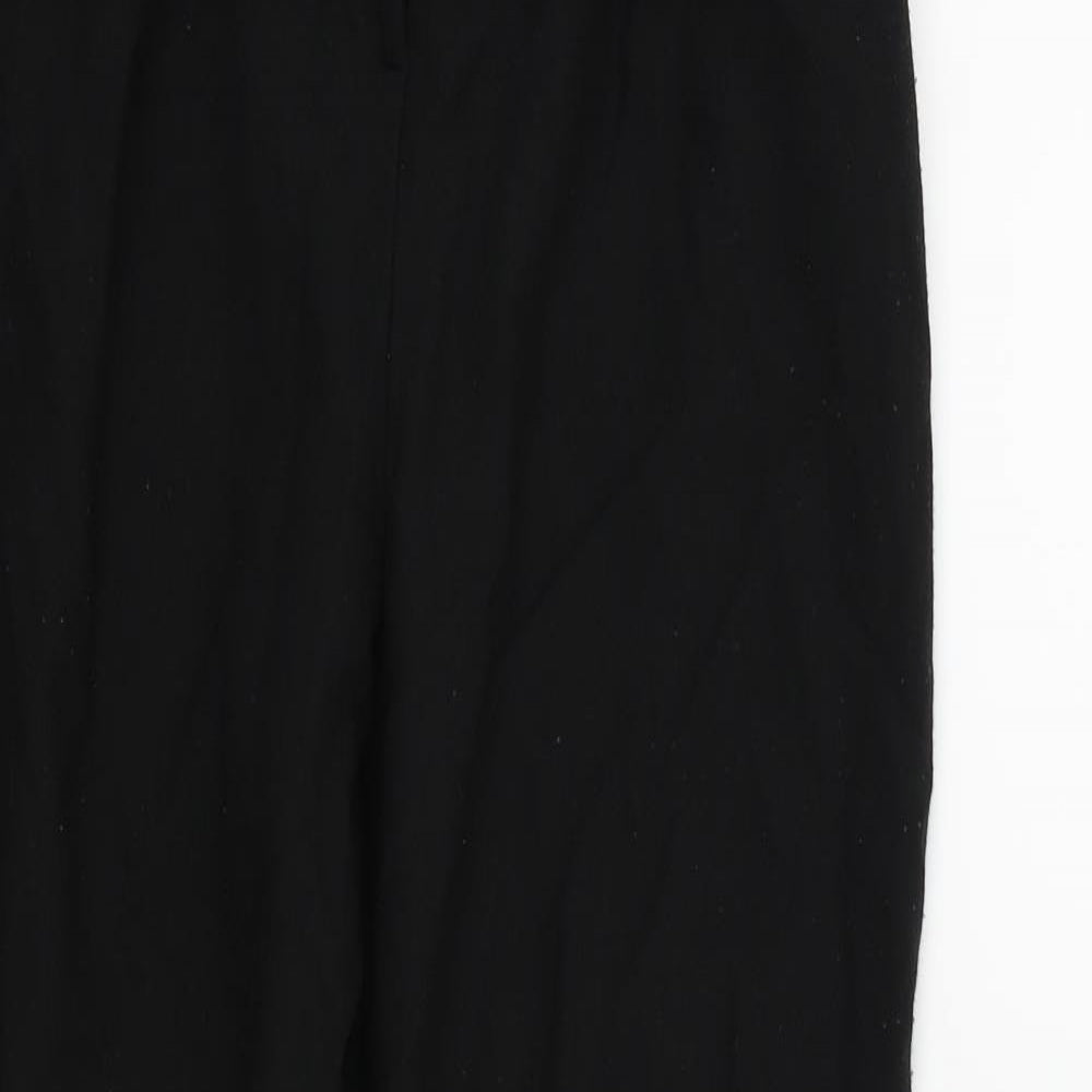 Womens UK Size 8 Missguided Regular Fit  Black Trousers