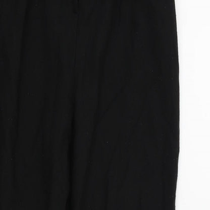 Womens UK Size 8 Missguided Regular Fit  Black Trousers