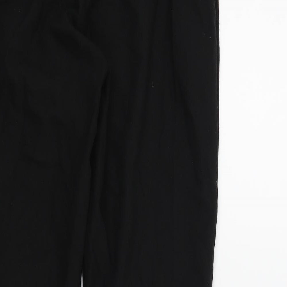 Womens UK Size 8 Missguided Regular Fit  Black Trousers