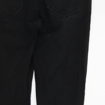 Denim & Co. Womens Black   Straight Jeans Size 32 L27 in