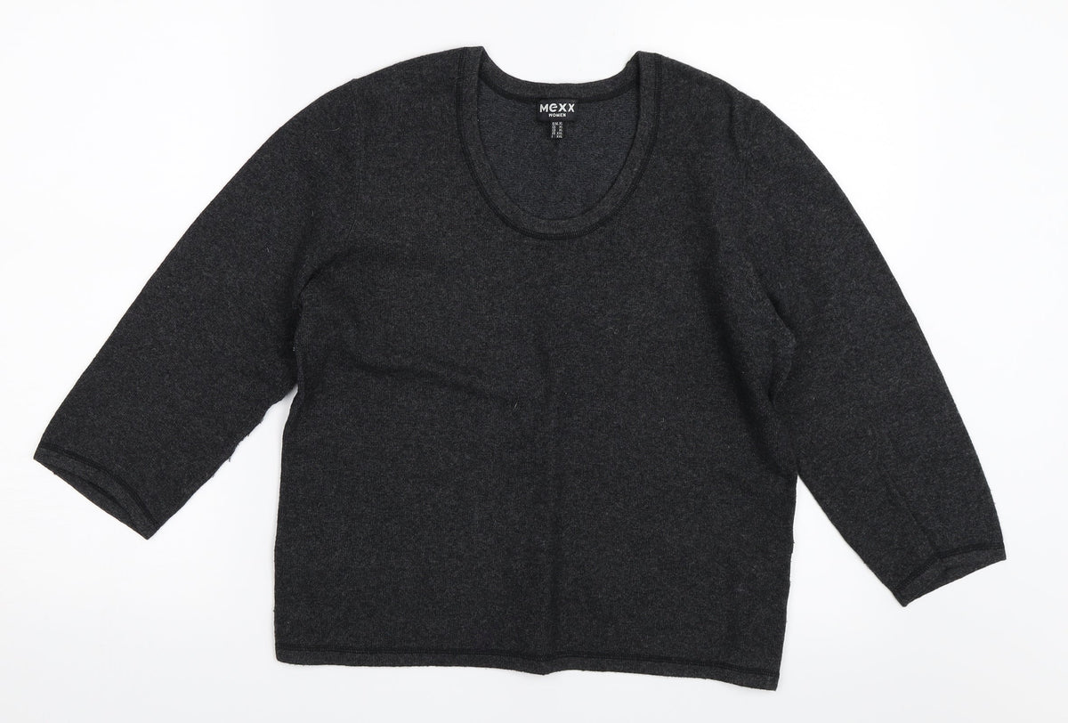 Additional front view of Mexx women’s grey jumper, size XL