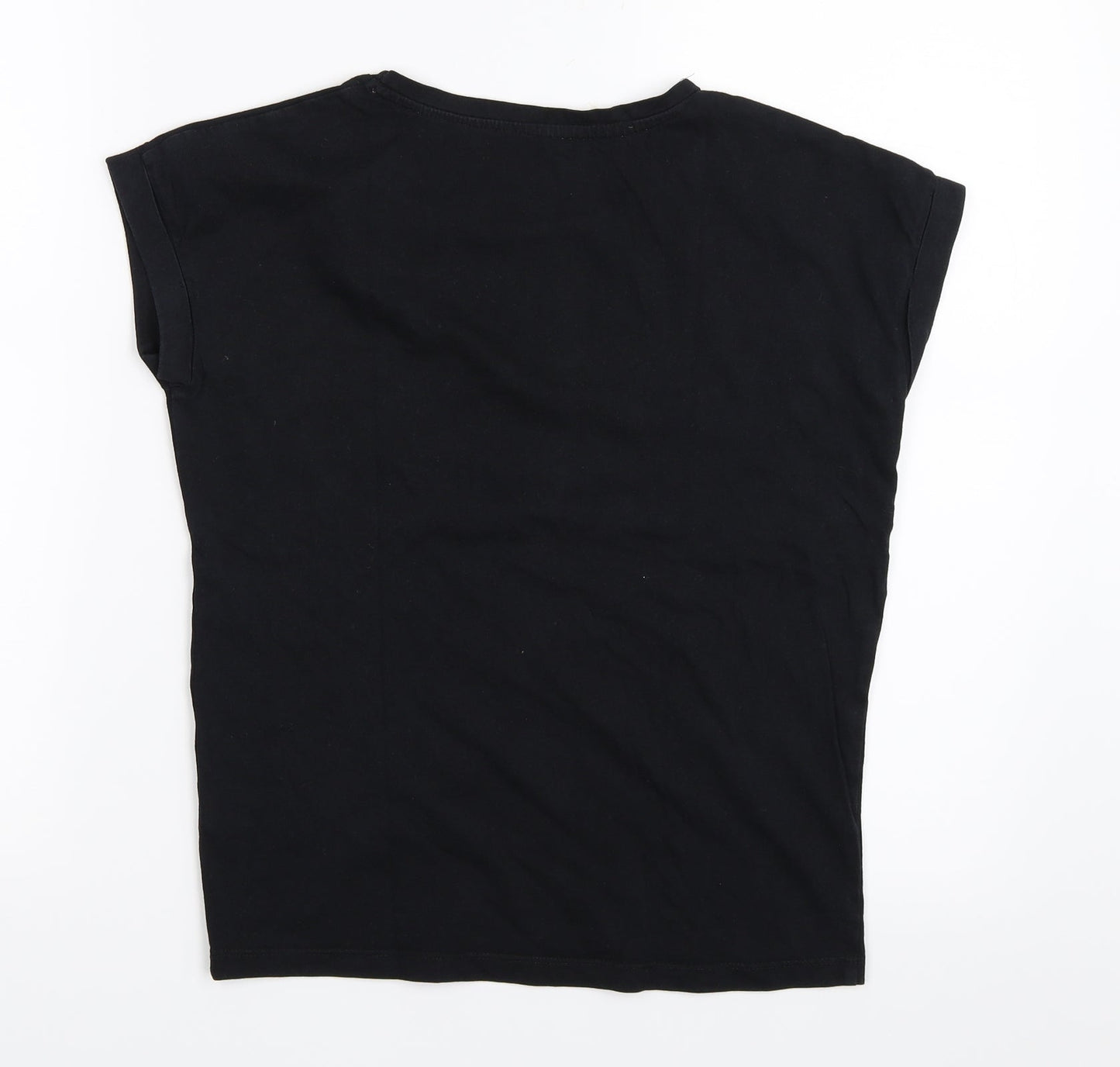 MAX Girls Black   Basic T-Shirt Size 11-12 Years  - mermaid