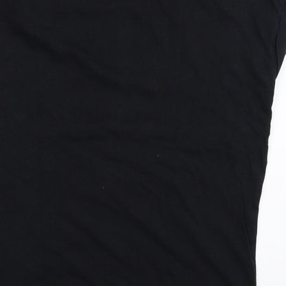 MAX Girls Black   Basic T-Shirt Size 11-12 Years  - mermaid