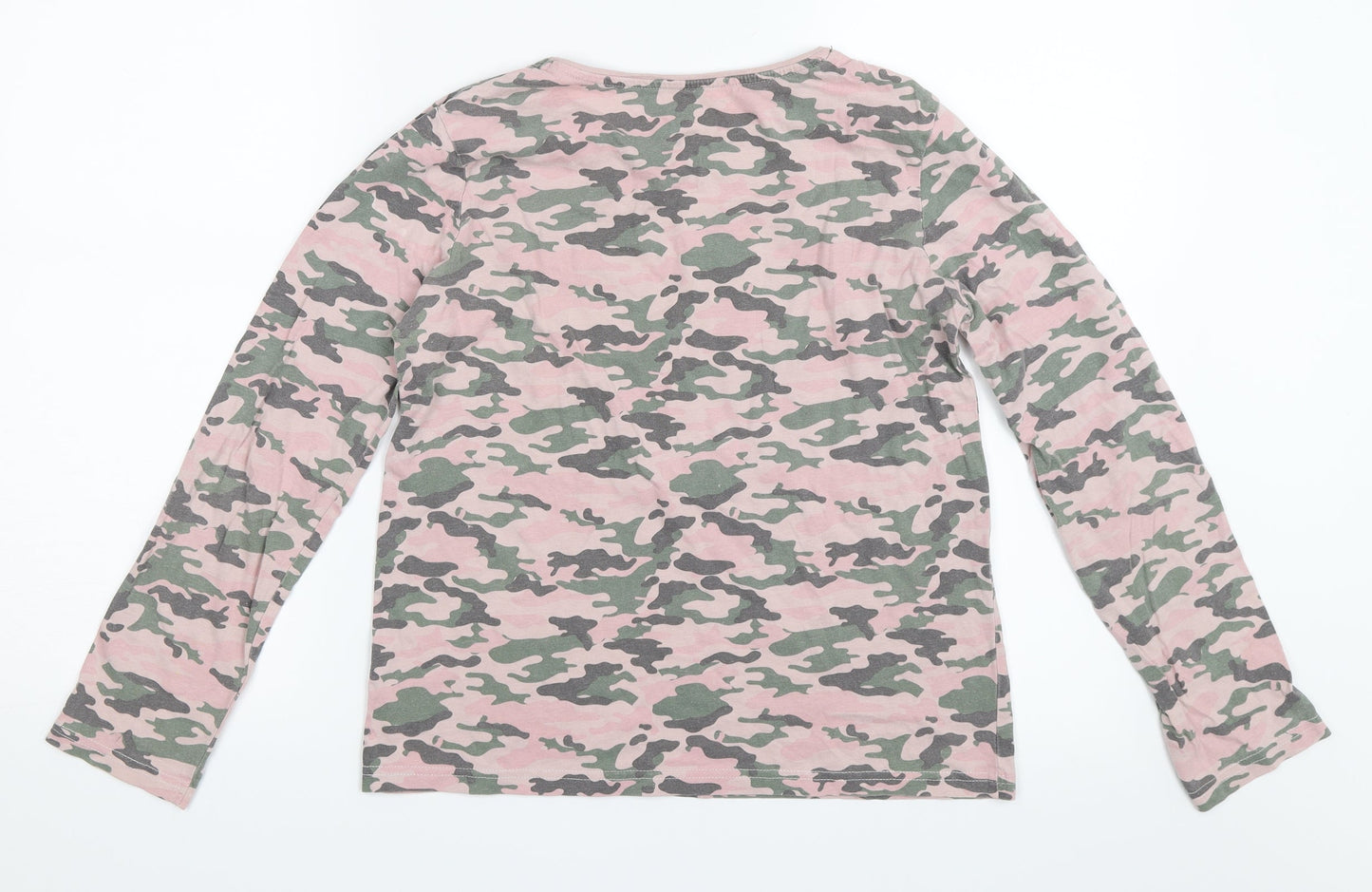 Primark Girls Pink Camouflage  Basic T-Shirt Size 12-13 Years
