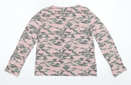 Primark Girls Pink Camouflage  Basic T-Shirt Size 12-13 Years