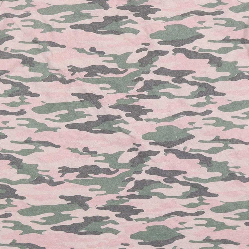 Primark Girls Pink Camouflage  Basic T-Shirt Size 12-13 Years