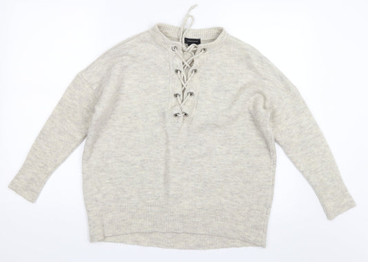 Atmosphere Womens Beige   Pullover Jumper Size S
