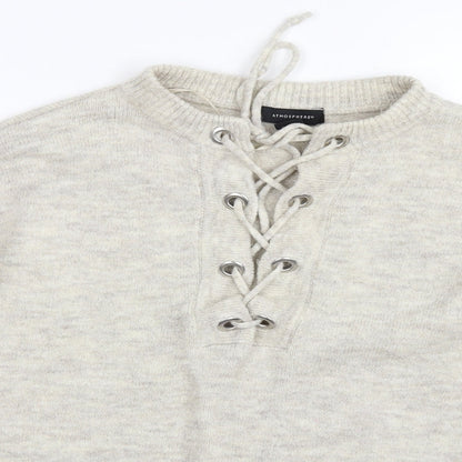 Atmosphere Womens Beige   Pullover Jumper Size S