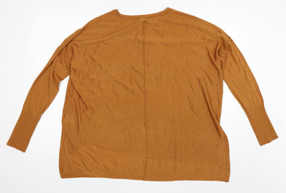 H&M Womens Orange   Pullover Jumper Size M