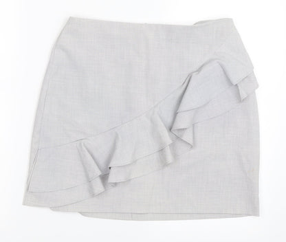 New Look Womens Grey   Mini Skirt Size 10