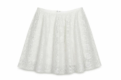 Womens UK Size 10 Miss Selfridge Skater Lace Skirt