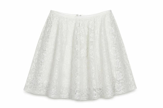 Womens UK Size 10 Miss Selfridge Skater Lace Skirt