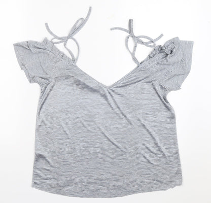 New Look Womens Silver   Basic Blouse Size 10