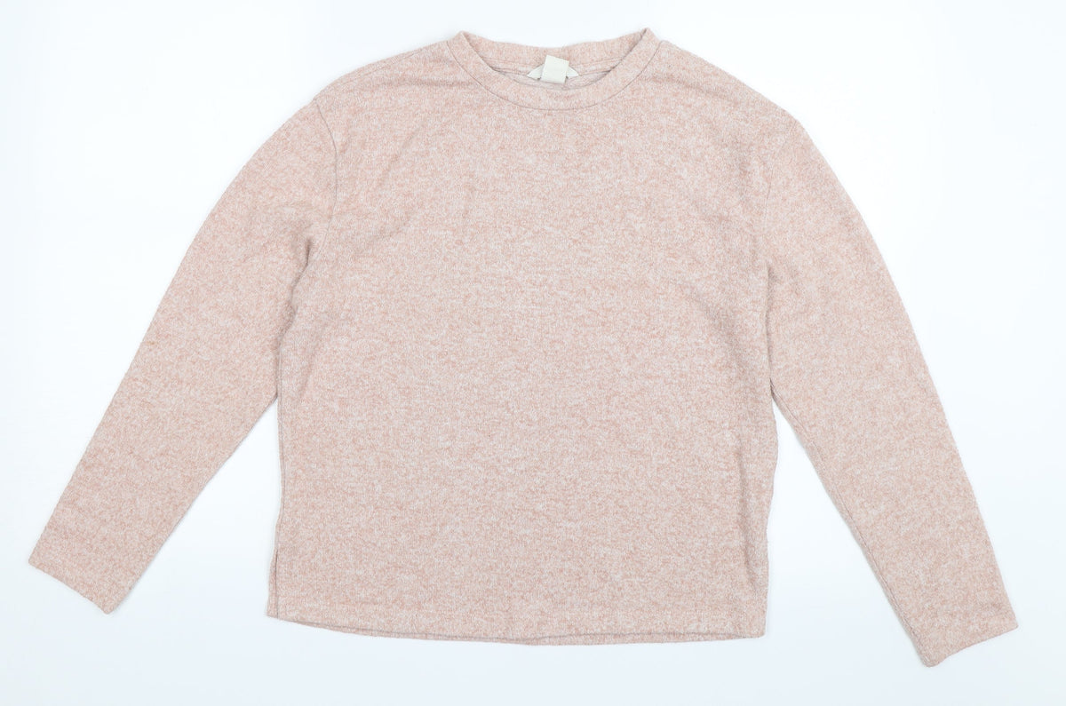 Additional front view of H&M women’s pink jumper, size XS