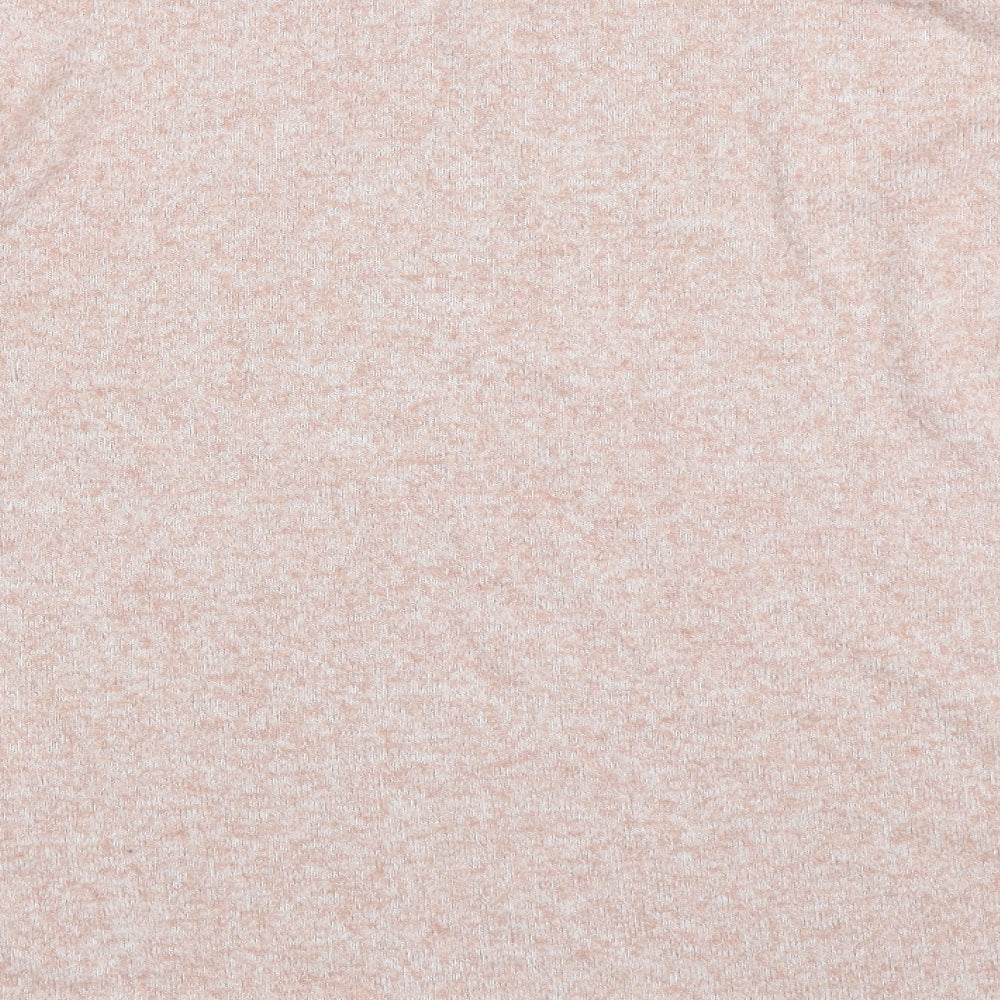 Brand and care label for H&M women’s pink jumper, size XS
