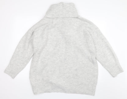 Back view of Topshop women’s grey jumper, size M