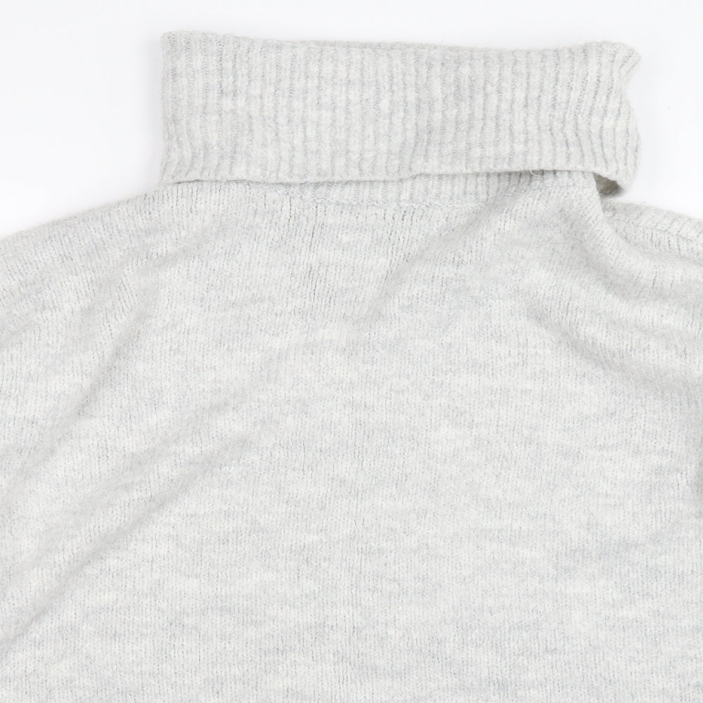 Close-up detail of Topshop women’s grey jumper, size M
