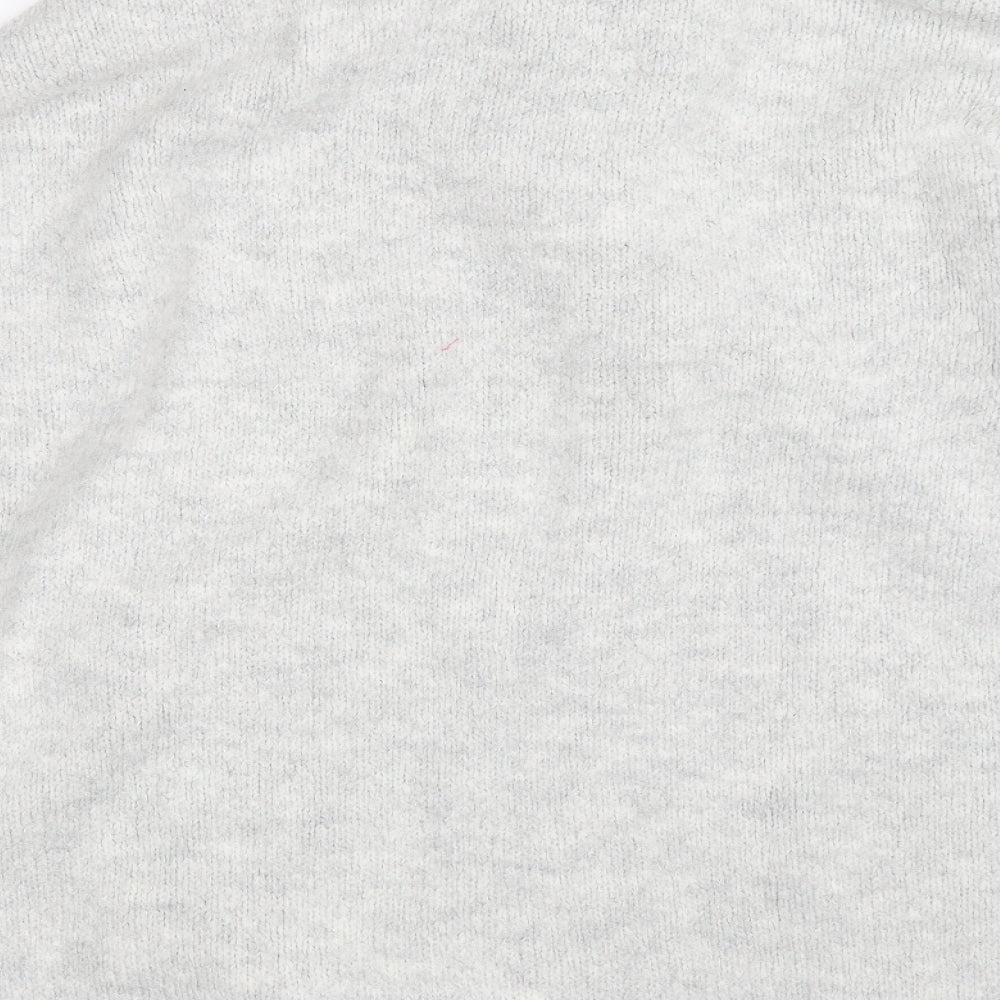 Brand and care label for Topshop women’s grey jumper, size M