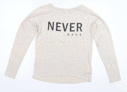 H&M Girls Beige   Pullover Jumper Size 14 Years