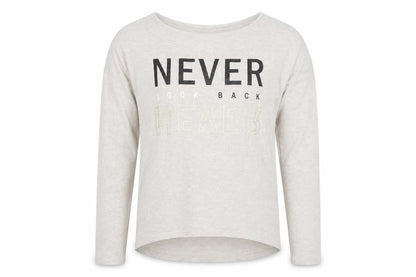 Front view of H&M girls’ beige jumper, size 14, years