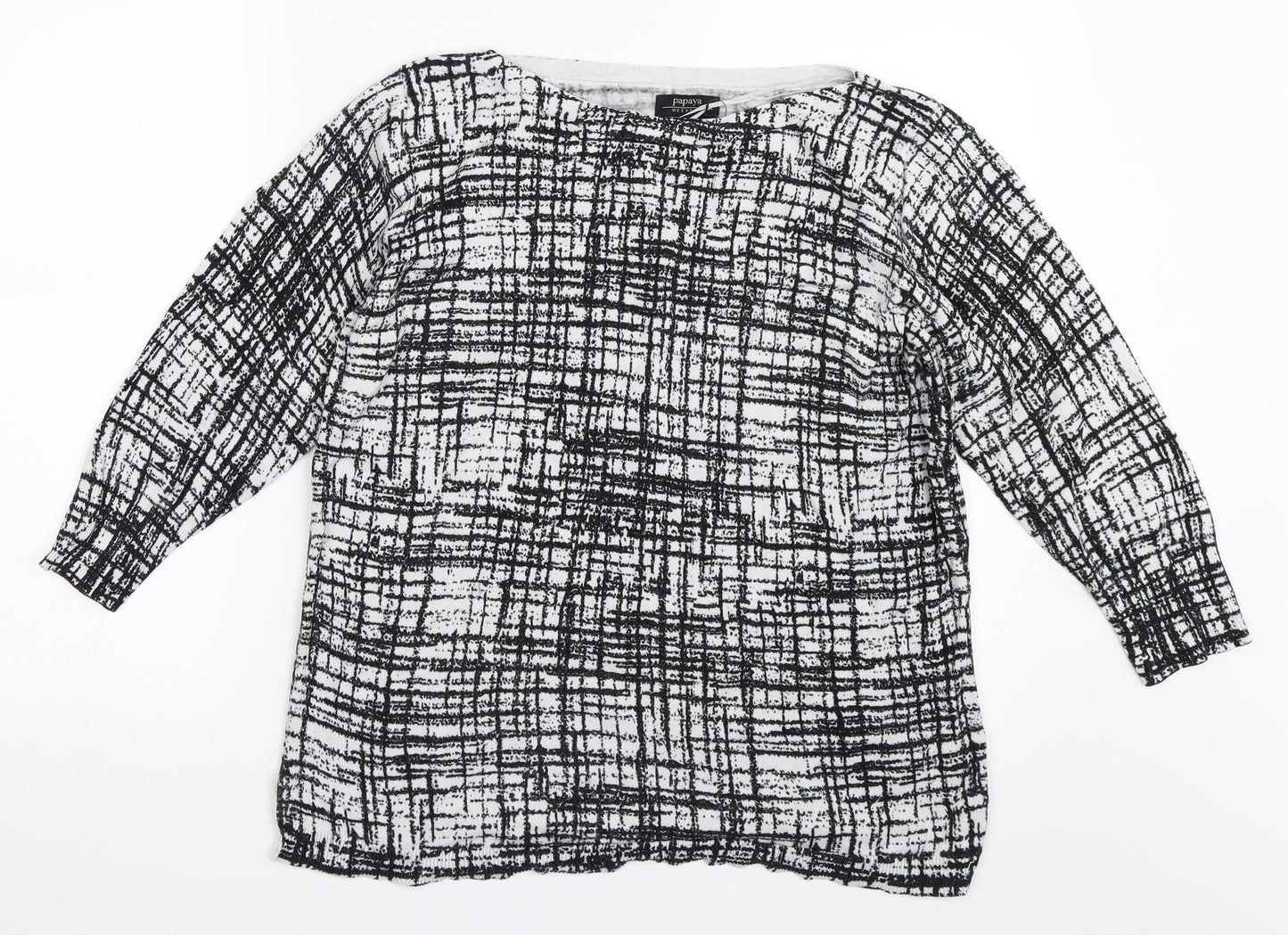 Papaya Womens Black   Pullover Jumper Size 16