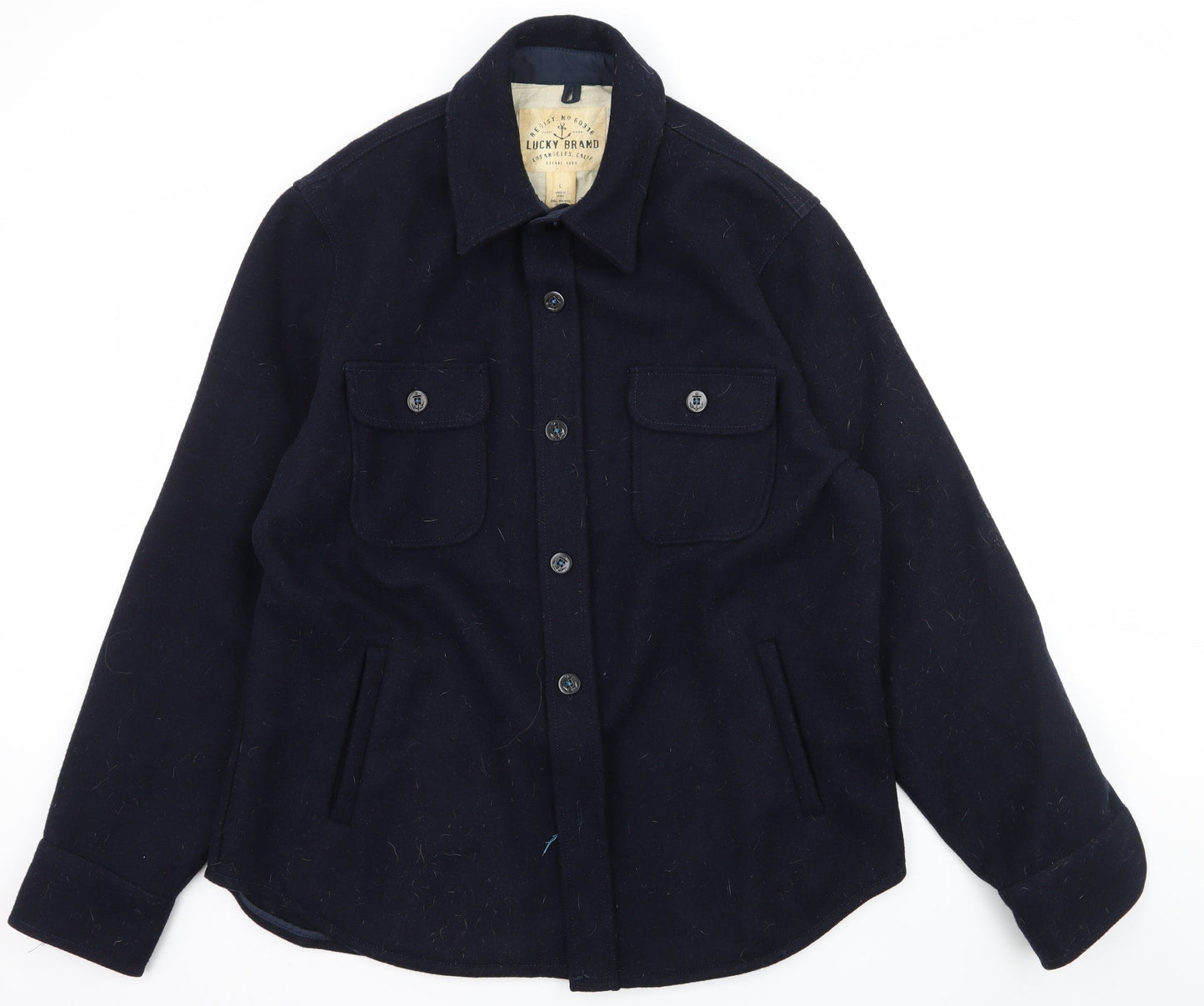 Mens UK Size L Lucky Brand Blue Jacket