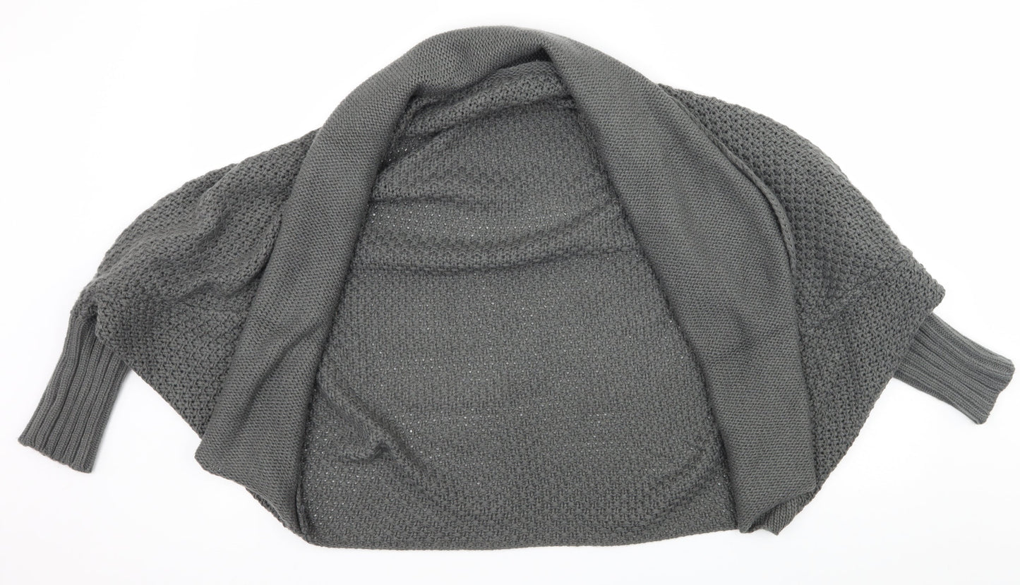 Preworn Womens Grey  Knit Cardigan Jumper One Size