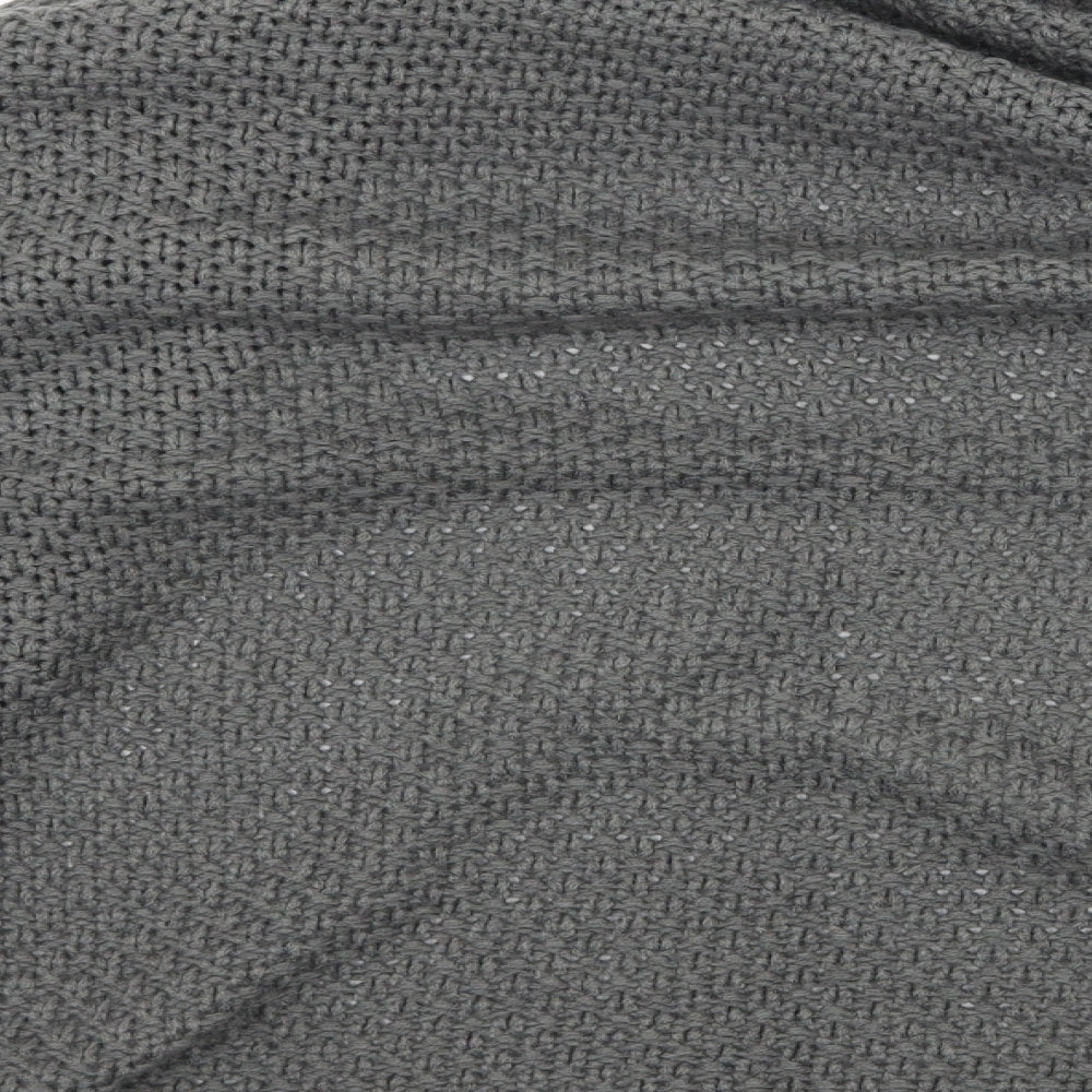 Preworn Womens Grey  Knit Cardigan Jumper One Size