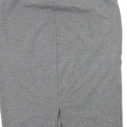 Just Fab Womens Grey  Jersey Straight & Pencil Skirt Size XL