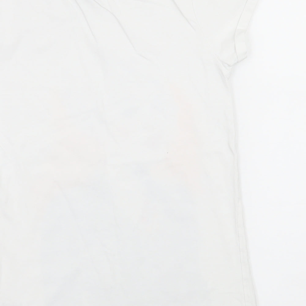 TU Girls White  Jersey Basic T-Shirt Size 10 Years  - Girl