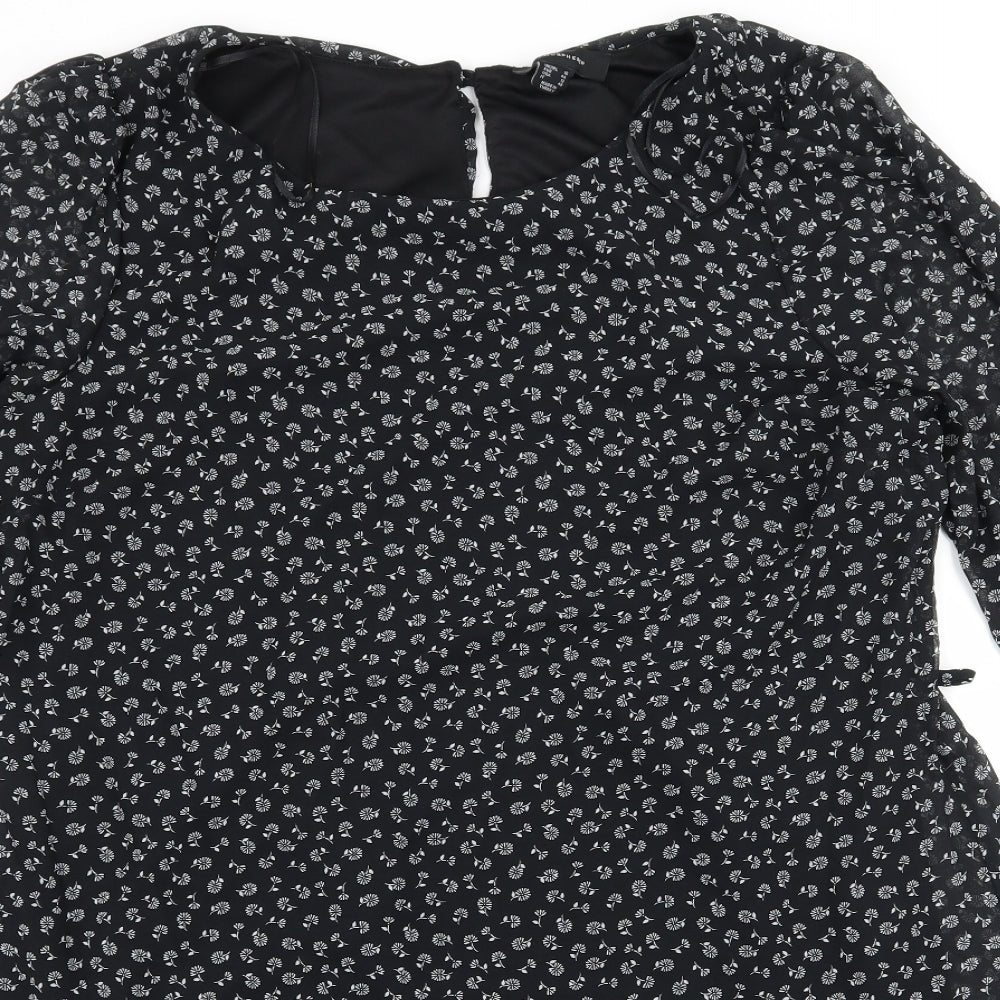 Atmosphere Womens Black  Chiffon A-Line  Size 16