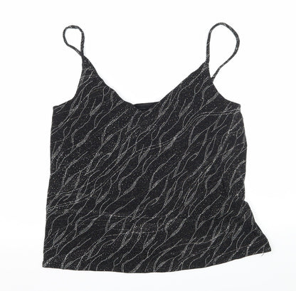 F& Womens Black  Jersey Basic Tank Size 14