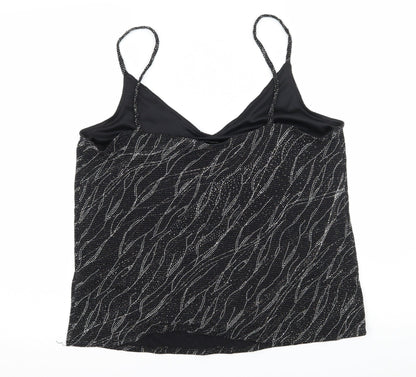 F& Womens Black  Jersey Basic Tank Size 14