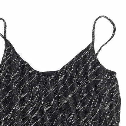 F& Womens Black  Jersey Basic Tank Size 14