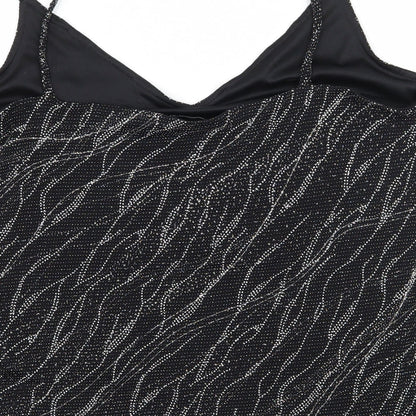 F& Womens Black  Jersey Basic Tank Size 14