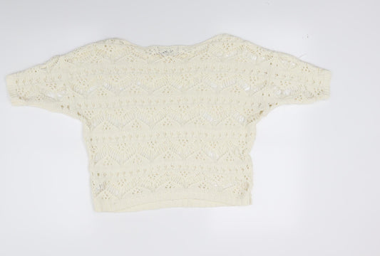 Atmosphere Womens White  Knit Pullover Jumper Size 6