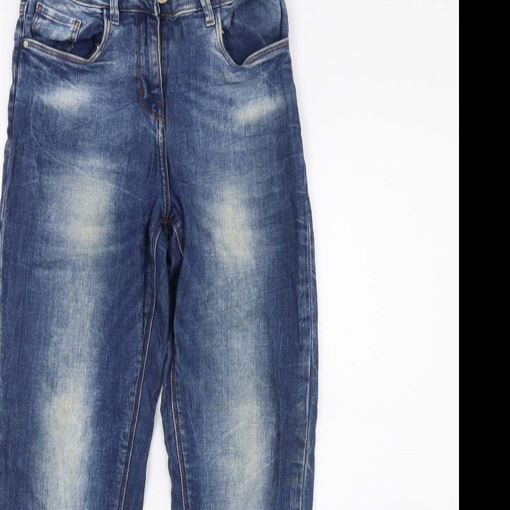 Womens UK Size 8 Papaya Regular Fit Skinny Blue Jeans