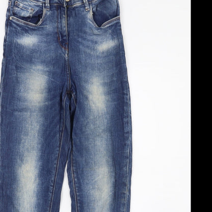Womens UK Size 8 Papaya Regular Fit Skinny Blue Jeans