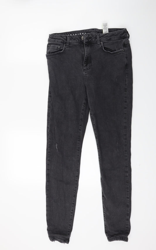 Womens UK Size 12 Marks and Spencer Regular Fit Skinny Black Jeans