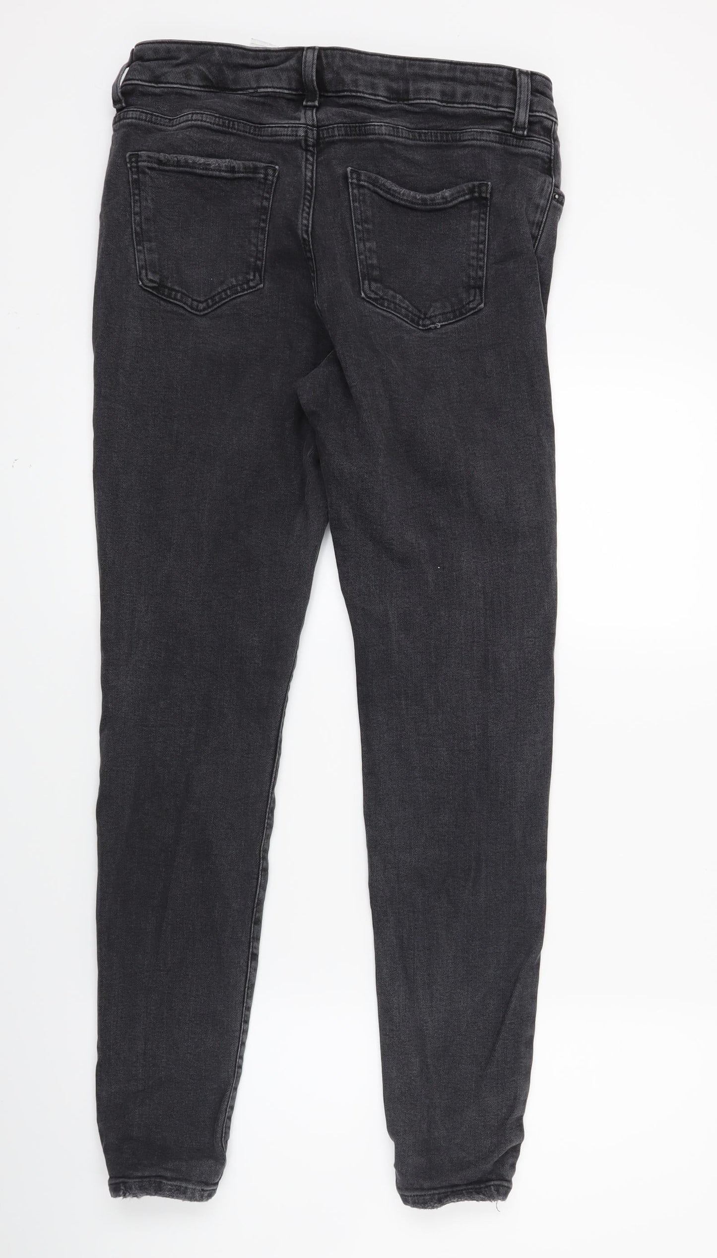 Womens UK Size 12 Marks and Spencer Regular Fit Skinny Black Jeans