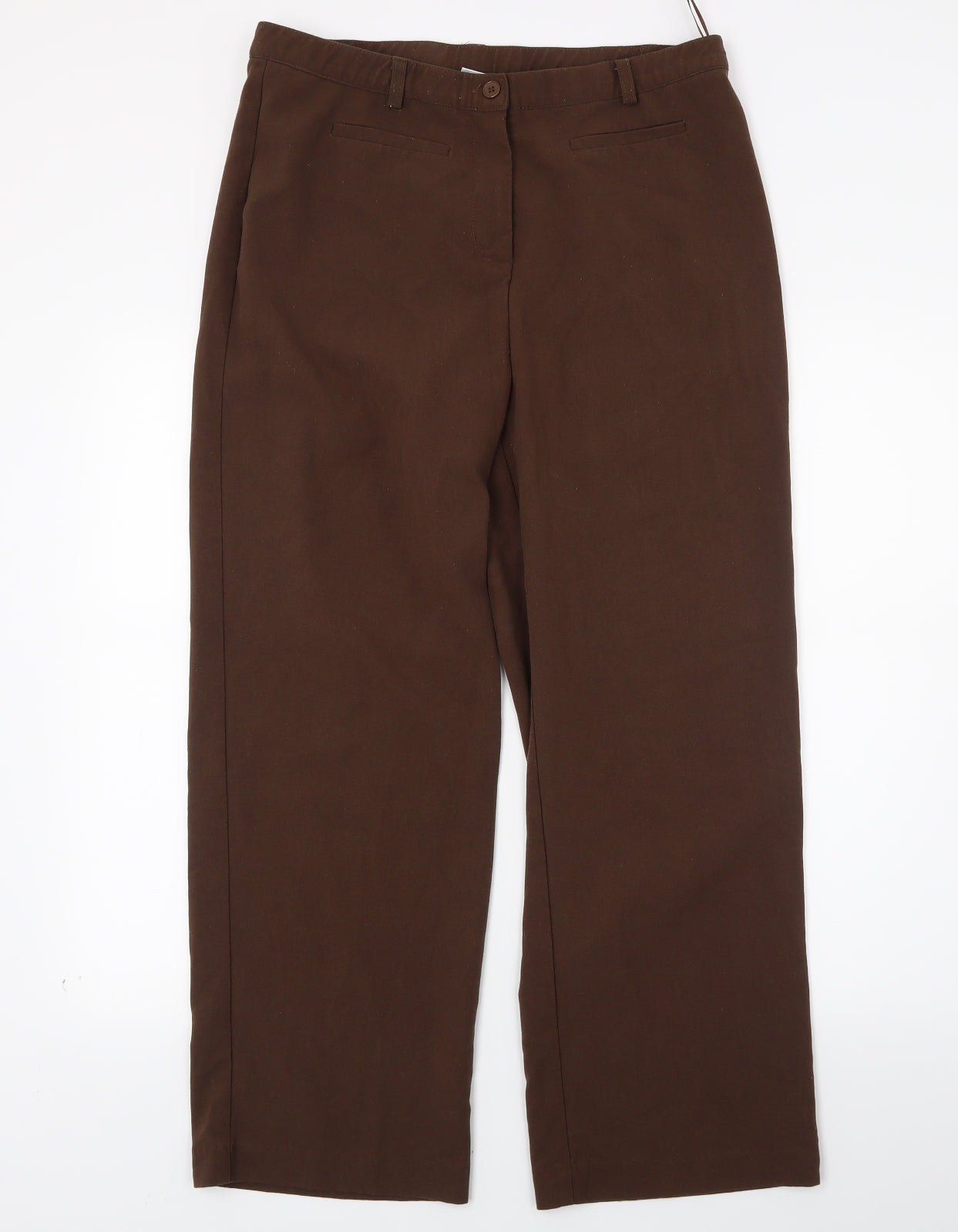 Womens UK Size 14 Damart Regular Fit  Brown Trousers