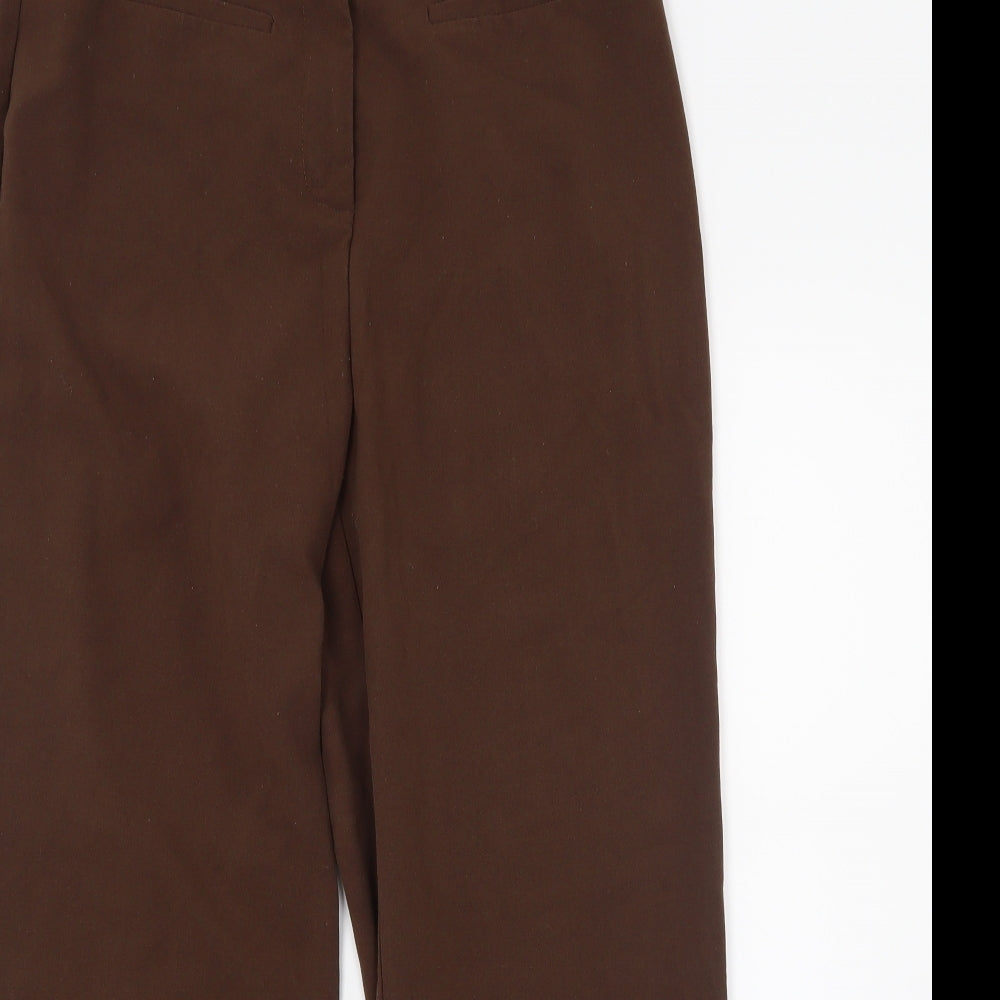 Womens UK Size 14 Damart Regular Fit  Brown Trousers