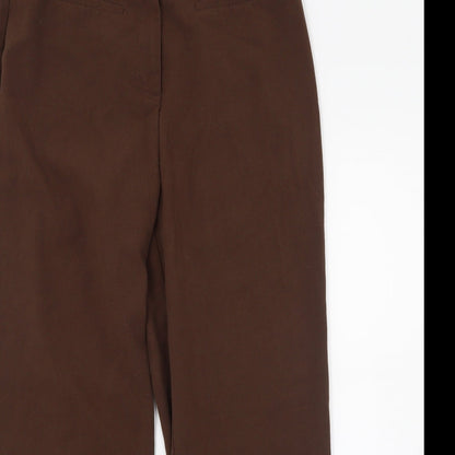 Womens UK Size 14 Damart Regular Fit  Brown Trousers