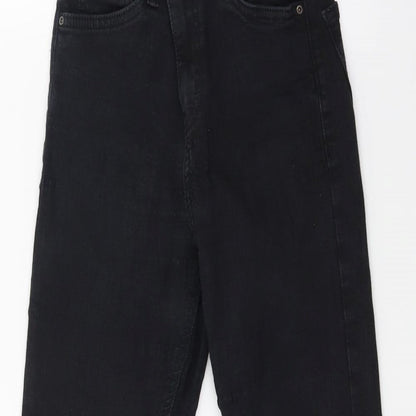 Topshop Womens Black  Denim Skinny Jeans Size 24 in L23 in