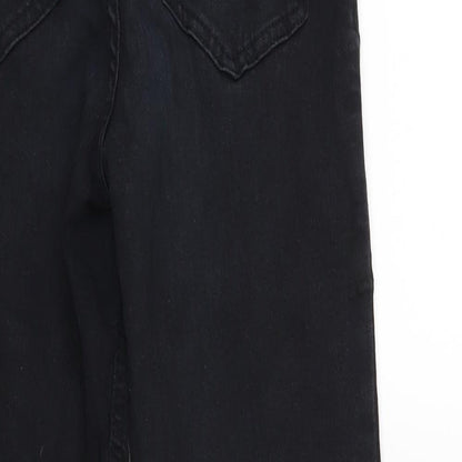 Topshop Womens Black  Denim Skinny Jeans Size 24 in L23 in