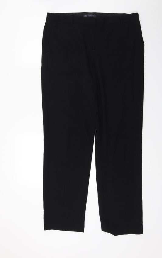 Womens UK Size 14 Marks and Spencer Regular Fit  Black Trousers