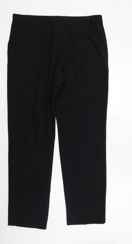 Womens UK Size 14 Marks and Spencer Regular Fit  Black Trousers