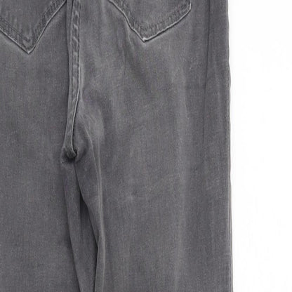 New Look Womens Grey  Denim Skinny Jeans Size 8 L23.5 in