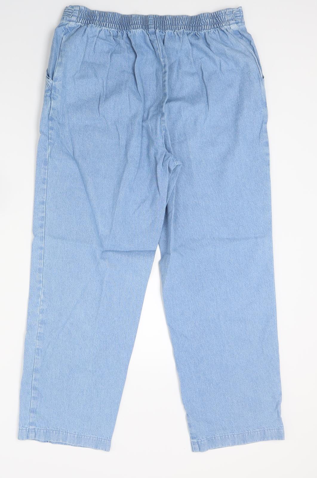 Womens UK Size 14 Marks and Spencer Regular Fit Jegging Blue Jeans